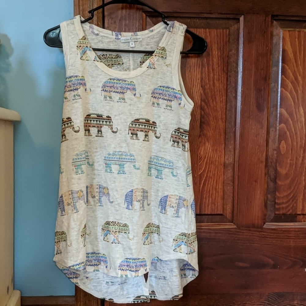 Tribal Elephant tank top